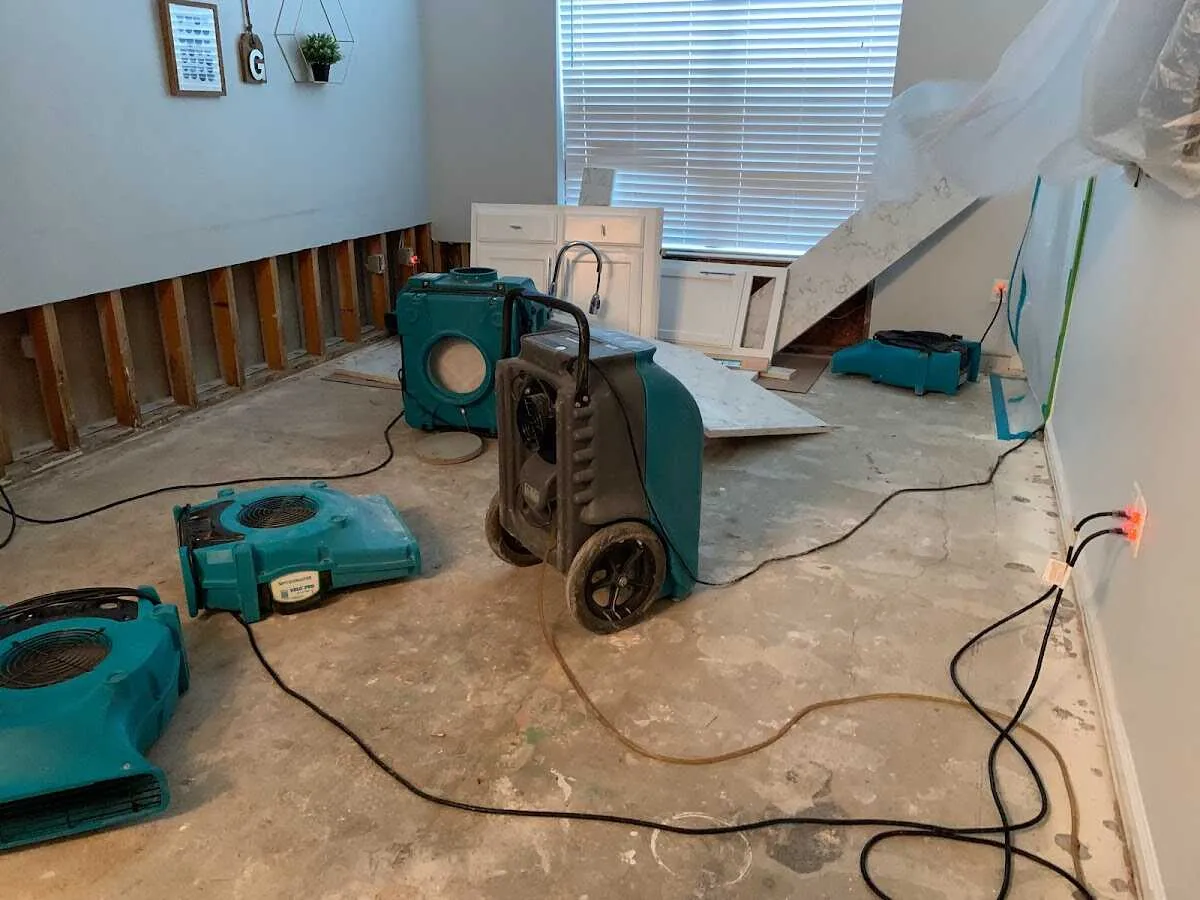 Dehumidifier in flood-cut room for Water Extraction & Removal in Philadelphia